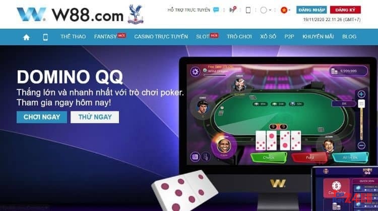 Tham gia web game choi bai online W88