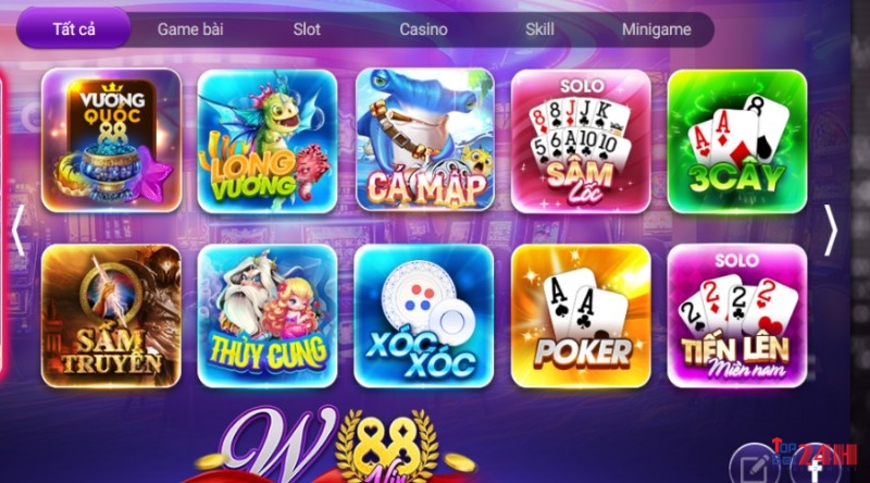 W88 - Top 2 Game đổi thưởng hay nhất 2022