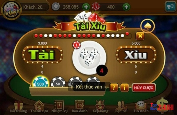 Chơi game tài xỉu