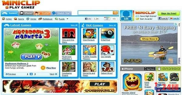 Miniclip.com là sự chọn lựa hoàn hảo cho nhiều người