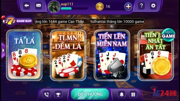 Game đánh bài đổi thẻ cào uy tín nhất 