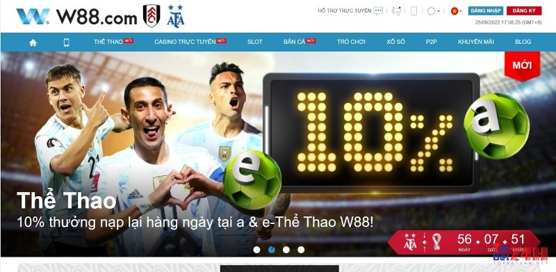 Nhà cái W88 được đánh giá là một trong những sảnh game có khuyen mai casino cao nhất