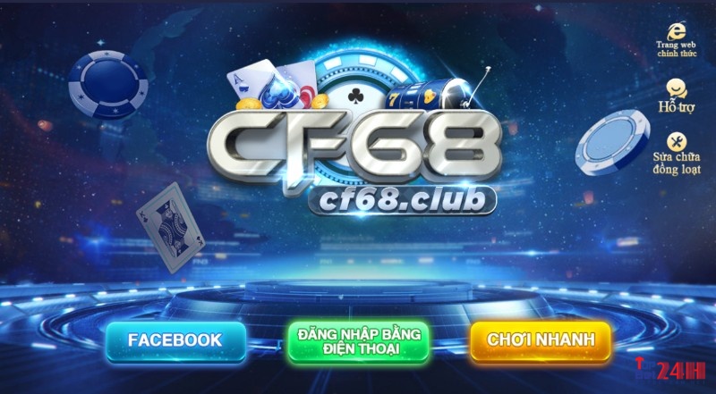 Game bài tặng vốn khi đăng ký: Cf68