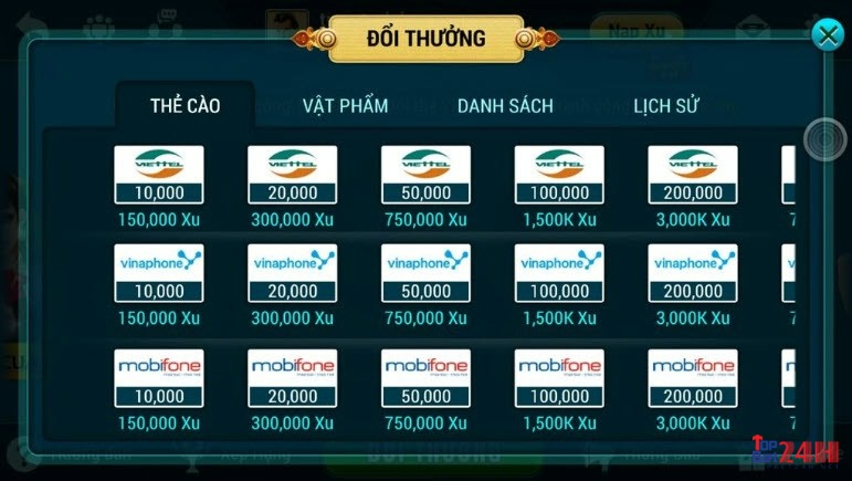 Bài đổi the - Hình thức giải trí đổi thưởng