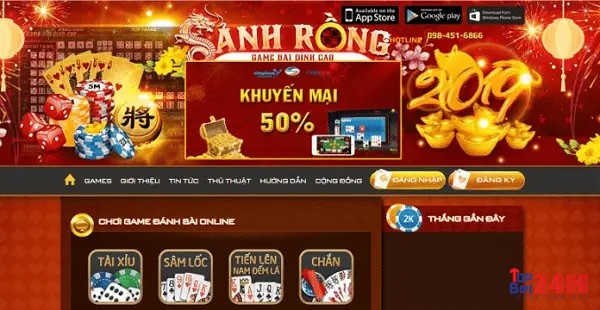 Các trò chơi game bài số đỏ dôi thương đa dạng