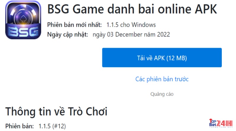 Hướng dẫn tải app chơi tại game danh bai doi thuong BSG