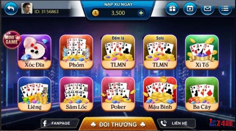 Tổng hợp kho game bài siêu khủng tại Nhat loc game bai doi thuong