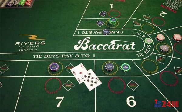 Baccarat là một trò chơi game đổi tiền thật với tỷ lệ thắng cao