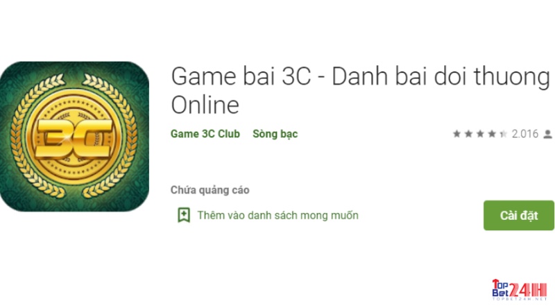 Hướng dẫn tải app gam bai doi thuong 3c