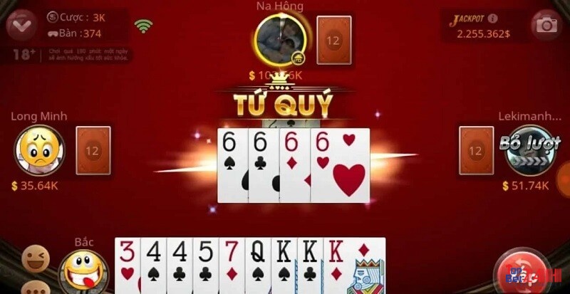 Tiến lên miền Nam là game đánh bài online quen thuộc