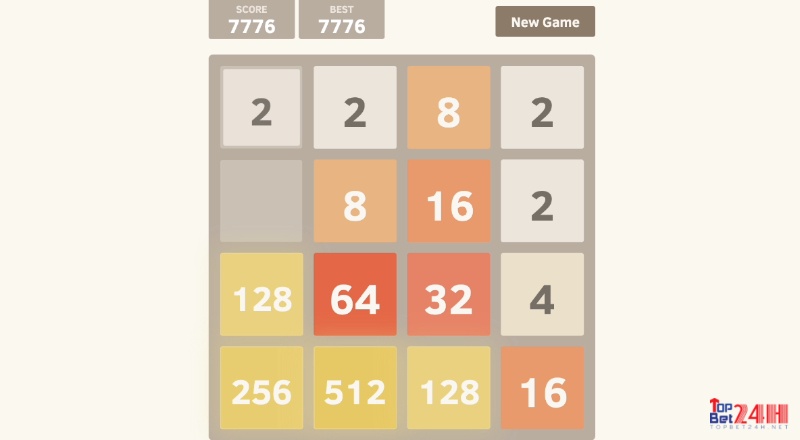 Giao diện của game 2048