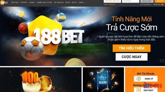 188Bet là một trang những nhà cái quen thuộc với người chơi tài xỉu