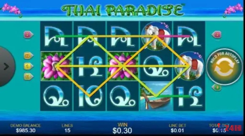 Game Slot Thai Paradise có cách chơi đơn giản