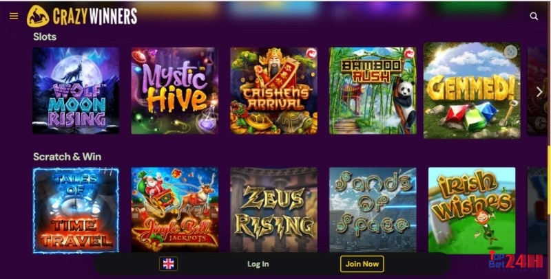 Các slot game CRAZY WINNER cùng với các biểu tượng độc đáo của từng slot game