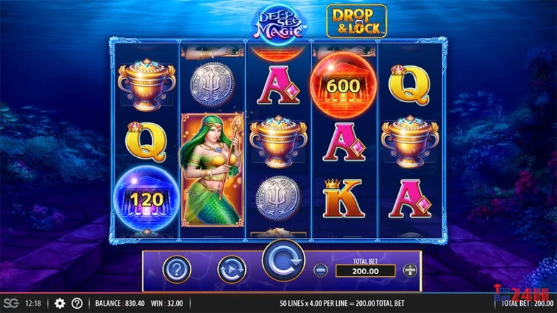 D&L Deep Sea Magic - slot game được phát triển bởi công ty Shuffle Master