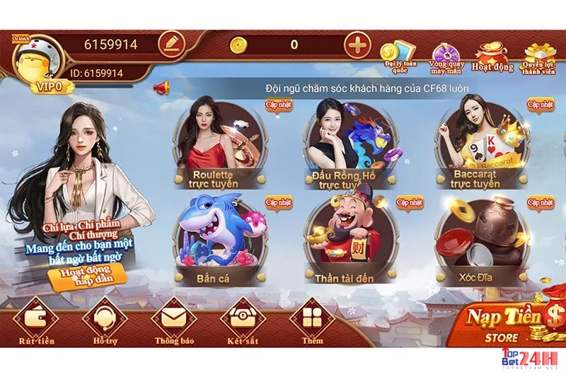 Top App chơi bài phỏm - Cổng game CF68