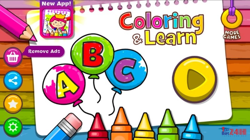 Game Coloring & Learn - game giáo dục giúp trẻ phát triển tư duy từ sớm