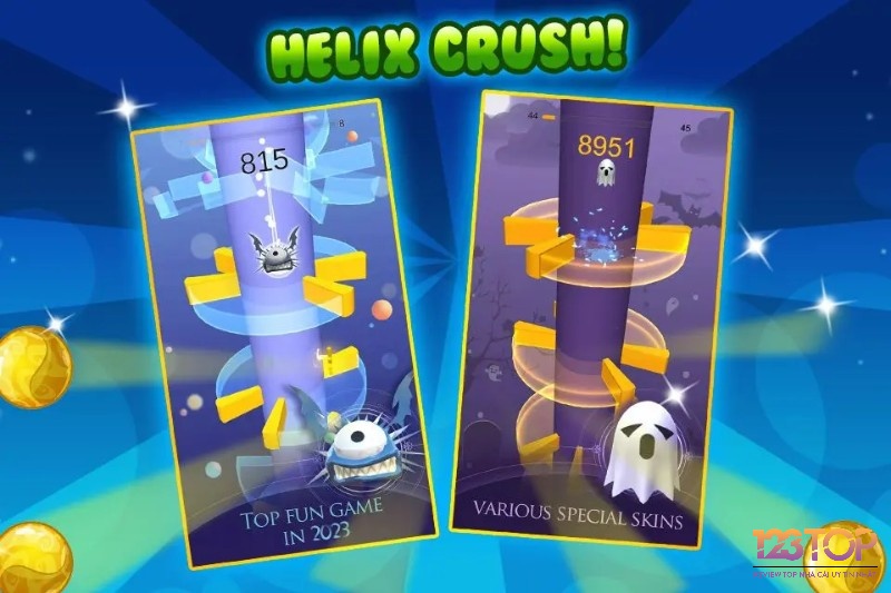 Lối chơi Game Helix Crush