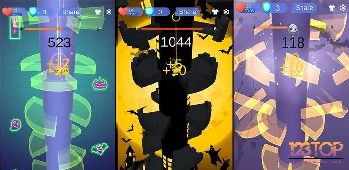 Đồ họa trong Game Helix Crush