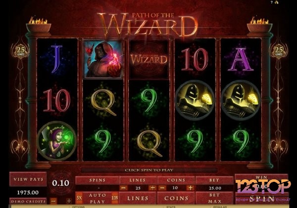 Cách chơi game slot Path Of The Wizard rất đơn giản