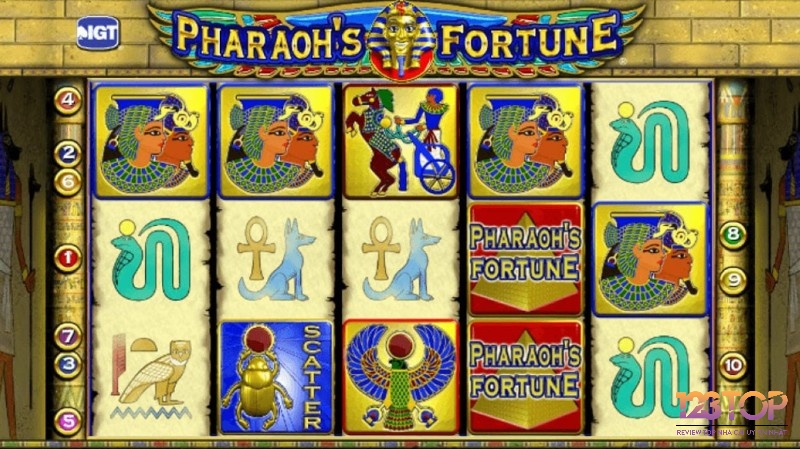 Cách chơi Pharaohs Fortune khá đơn giản trên cuộn quay