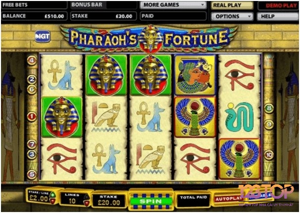 Cách giành được chiến thắng trong trò chơi Pharaohs Fortune