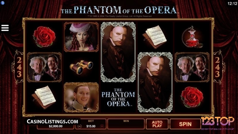 Độ biến động Phantom of the Opera ở mức trung bình cho tỷ lệ trả thưởng cao